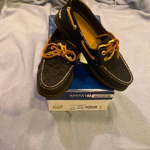 NEW Sperry Loafers Caviar Black